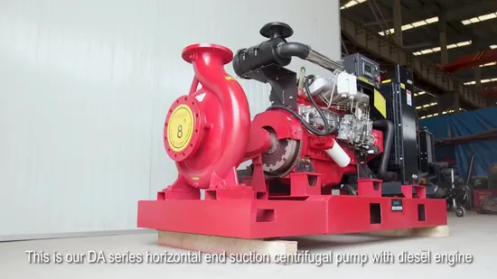 Diesel Engine Single Stage Horizontal End Suction Centrifugal Pump