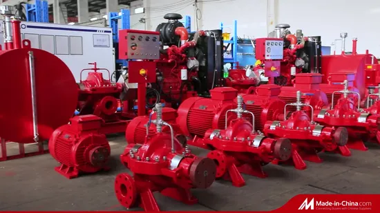 UL Listed Diesel Electric Horizontal Split Case Fire Fighting Jockey Water Pump 