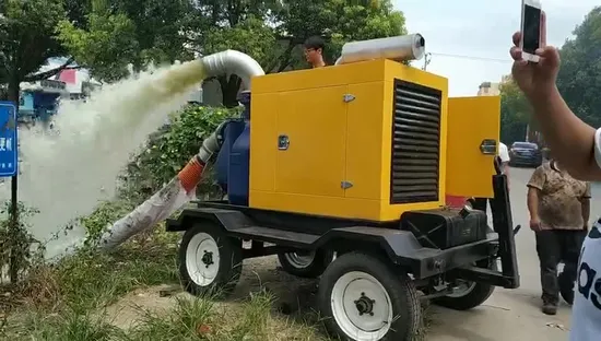 High Quality Horizontal Self Priming Sludge Diesel Engine Driven Centrifugal Sewage Pump 